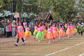 Parade in sport day of primary students.